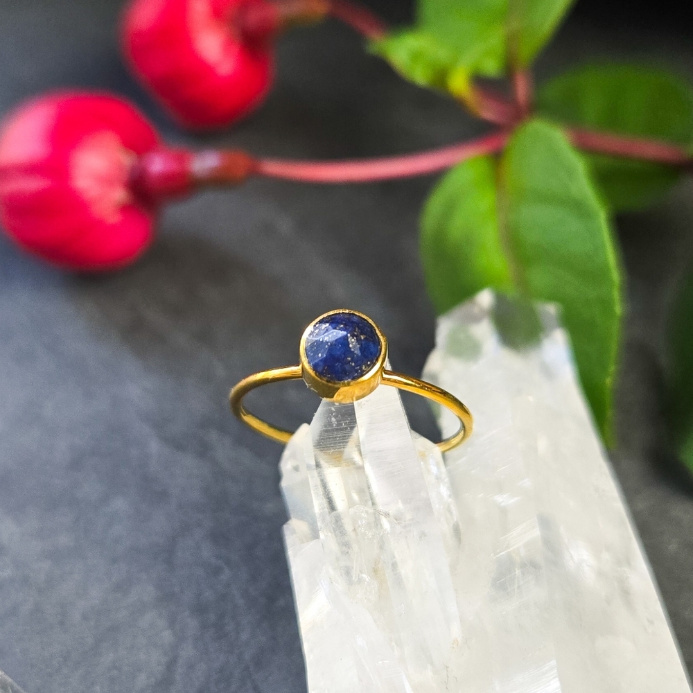 🦋LAST🦋 NWT Baizaar Round Lapis Stacking Ring, Size 8